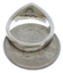 Sterling Silver Multicolor Inlay Jewelry Ring Size 6-3/4 VX36972